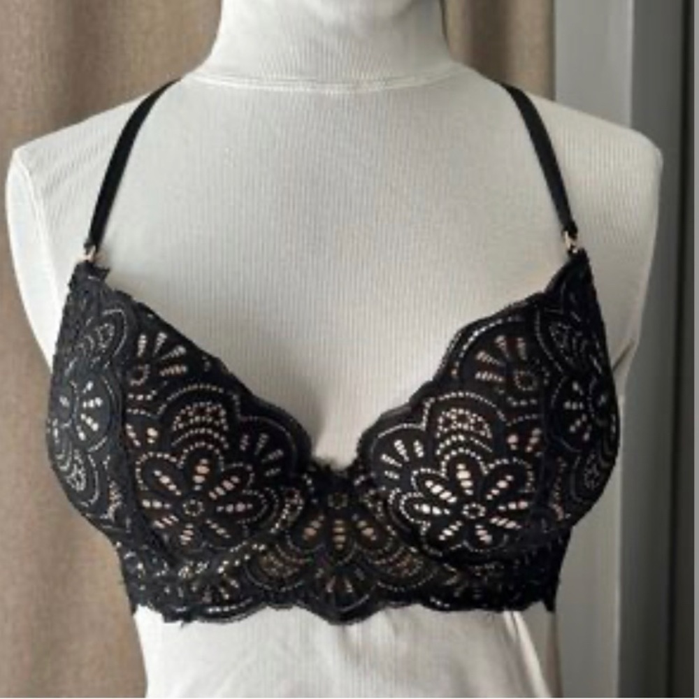 NWOT Aerie Black Lace Bra